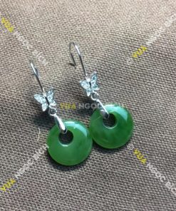 Bông Tai Ngọc Bích Nephrite Jade (BT053) 9 Bông Tai Ngọc Bích Nephrite Jade (BT053) 4