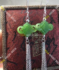 Bông Tai Ngọc Bích Nephrite Jade (BT056) 10 Bông Tai Ngọc Bích Nephrite Jade (BT056) 5