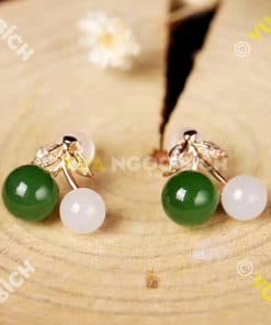 Bông Tai Ngọc Bích Nephrite Jade (BT061) 10 Bông Tai Ngọc Bích Nephrite Jade (BT061) 5