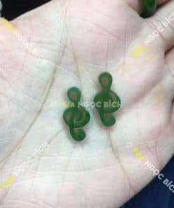 Bông Tai Ngọc Bích Nephrite Jade (BT064) 10 Bông Tai Ngọc Bích Nephrite Jade (BT064) 5