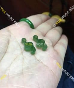 Bông Tai Ngọc Bích Nephrite Jade (BT064) 9 Bông Tai Ngọc Bích Nephrite Jade (BT064) 4