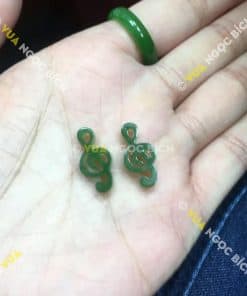 Bông Tai Ngọc Bích Nephrite Jade (BT064) 8 Bông Tai Ngọc Bích Nephrite Jade (BT064) 3