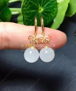 Bông Tai Ngọc Bích Nephrite Jade (BT095) 13 Bông Tai Ngọc Bích Nephrite Jade (BT095) 7