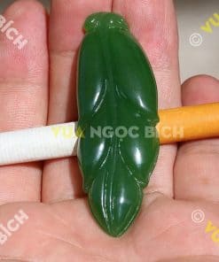 Mặt Chiếc Lá Ngọc Bích Nephrite Jade (MD109) 10 Mặt Chiếc Lá Ngọc Bích Nephrite Jade (MD109) 4