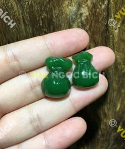 Mặt Dây Bao Tiền Ngọc Bích Nephrite Jade (MD034) 12 Mặt Dây Bao Tiền Ngọc Bích Nephrite Jade (MD034) 5