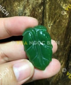 Mặt Dây Chiếc Lá Ngọc Bích Nephrite Jade (MD102) 13 Mặt Dây Chiếc Lá Ngọc Bích Nephrite Jade (MD102) 7