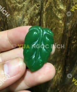Mặt Dây Chiếc Lá Ngọc Bích Nephrite Jade (MD102) 11 Mặt Dây Chiếc Lá Ngọc Bích Nephrite Jade (MD102) 5