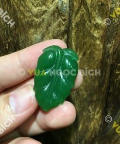 Mặt Dây Chiếc Lá Ngọc Bích Nephrite Jade (MD102) 9 Mặt Dây Chiếc Lá Ngọc Bích Nephrite Jade (MD102) 3