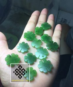 Mặt Dây Chuyền Cỏ 4 Lá May Mắn Ngọc Bích (MD002)