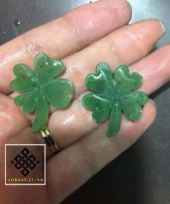 Mặt Dây Chuyền Cỏ 4 Lá May Mắn Ngọc Bích (MD003)