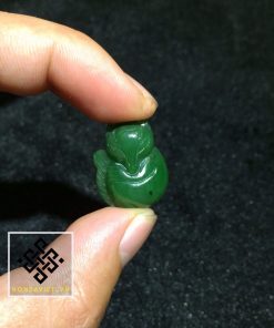 Mặt Dây Hồ Ly Đá Ngọc Bích (MD013) 3