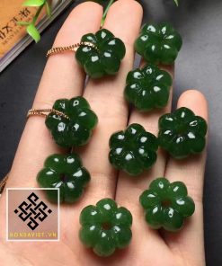 Mặt Dây Chuyền Hoa 6 Cánh May Mắn Ngọc Bích (MD011) 6