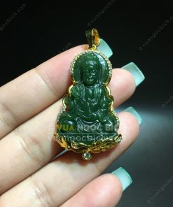 Mặt Dây Chuyền Phật Bà Quan Âm Ngọc Bích Bọc Vàng (MD023) 13 Mặt Dây Chuyền Phật Bà Quan Âm Ngọc Bích Bọc Vàng (MD023) 4