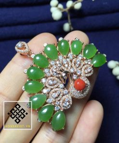 Mặt Dây Chuyền Thiên Nga Ngọc Bích (MD004) 6