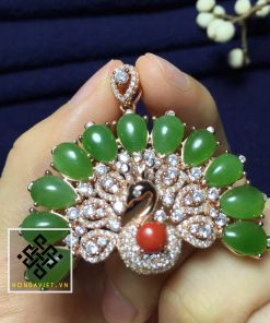 Mặt Dây Chuyền Thiên Nga Ngọc Bích (MD004) 5