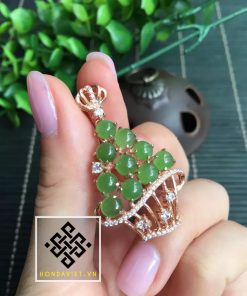 Mặt Dây Chuyền Vàng Ngọc Bích (MD015) 6