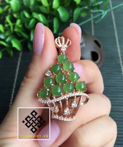 Mặt Dây Chuyền Vàng Ngọc Bích (MD015) 4