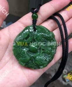 Mặt Dây Long Phụng Sum Vầy Ngọc Bích Nephrite Jade (MD049) 15 Mặt Dây Long Phụng Sum Vầy Ngọc Bích Nephrite Jade (MD049) 8