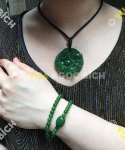 Mặt Dây Long Phụng Sum Vầy Ngọc Bích Nephrite Jade (MD049) 12 Mặt Dây Long Phụng Sum Vầy Ngọc Bích Nephrite Jade (MD049) 5