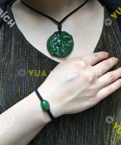 Mặt Dây Long Phụng Sum Vầy Ngọc Bích Nephrite Jade (MD049) 11 Mặt Dây Long Phụng Sum Vầy Ngọc Bích Nephrite Jade (MD049) 4