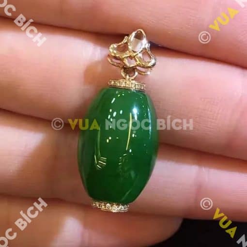 Mặt Dây Lu Thống Ngọc Bích Nephrite Jade (MD033) 3