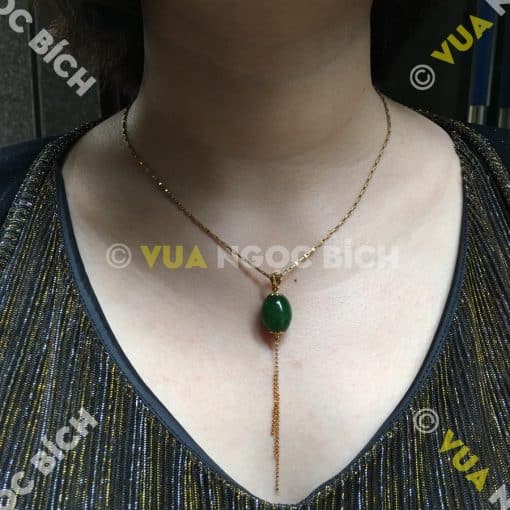 Mặt Dây Lu Thống Ngọc Bích Nephrite Jade (MD058) 3