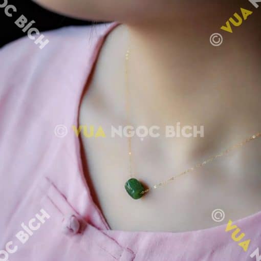 Mặt Dây Lu Thống Ngọc Bích Nephrite Jade (MD166) 3