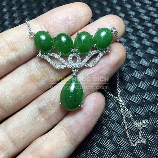 Mặt Dây Ngọc Bích Nephrite Jade (MD162) 3