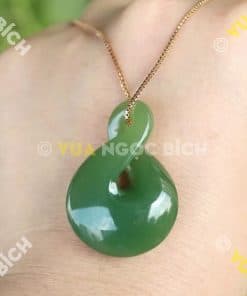 Mặt Dây Nút Thắt Vô Tận Ngọc Bích Nephrite Jade (MD041) 15 Mặt Dây Nút Thắt Vô Tận Ngọc Bích Nephrite Jade (MD041) 5