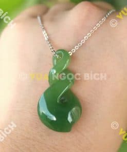 Mặt Dây Nút Thắt Vô Tận Ngọc Bích Nephrite Jade (MD041) 13 Mặt Dây Nút Thắt Vô Tận Ngọc Bích Nephrite Jade (MD041) 3