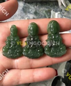 Mặt Dây Phật Bà Quan Âm Ngọc Bích Nephrite Jade (MD053) 12 Mặt Dây Phật Bà Quan Âm Ngọc Bích Nephrite Jade (MD053) 6