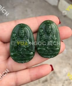 Mặt Dây Phật Bản Mệnh Ngọc Bích Nephrite Jade (MD059) 12 Mặt Dây Phật Bản Mệnh Ngọc Bích Nephrite Jade (MD059) 6