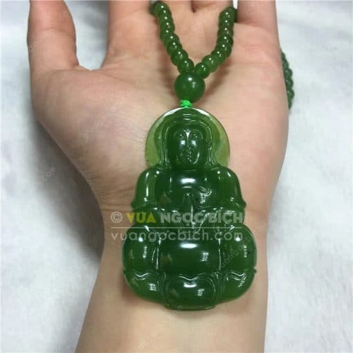 Mặt Dây Phật Quan Âm Ngọc Bích Nephrite Jade (MD170) 3