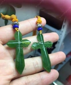Mặt Dây Thánh Giá Ngọc Bích Nephrite Jade (MD172) 10 Mặt Dây Thánh Giá Ngọc Bích Nephrite Jade (MD172) 4