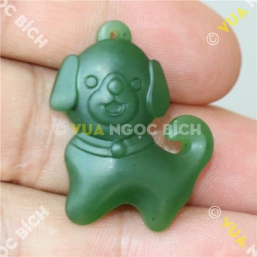 Mặt Ngọc Bích Nephrite Con Chó (MD114) 3