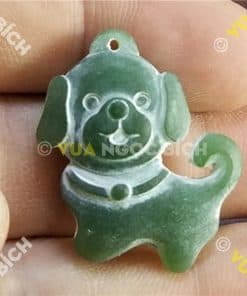 Mặt Ngọc Bích Nephrite Con Chó (MD114) 11 Mặt Ngọc Bích Nephrite Con Chó (MD114) 5