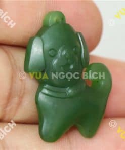 Mặt Ngọc Bích Nephrite Con Chó (MD114) 10 Mặt Ngọc Bích Nephrite Con Chó (MD114) 4