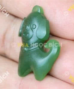 Mặt Ngọc Bích Nephrite Con Chó (MD114) 9 Mặt Ngọc Bích Nephrite Con Chó (MD114) 3