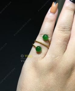 Nhẫn Bi 6mm Ngọc Bích Nephrite Jade (NN067) 13 Nhẫn Bi 6mm Ngọc Bích Nephrite Jade (NN067) 6