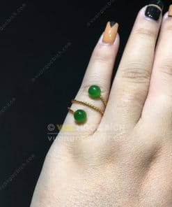 Nhẫn Bi 6mm Ngọc Bích Nephrite Jade (NN067) 11 Nhẫn Bi 6mm Ngọc Bích Nephrite Jade (NN067) 4