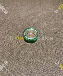 Nhẫn Càn Long Ngọc Bích Nephrite Jade Bọc Bạc Lòng Nhẫn (NN044) 13 Nhẫn Càn Long Ngọc Bích Nephrite Jade Bọc Bạc Lòng Nhẫn (NN044) 7