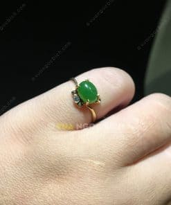 Nhẫn Con Mèo Ngọc Bích Nephrite Jade (NN066) 13 Nhẫn Con Mèo Ngọc Bích Nephrite Jade (NN066) 7