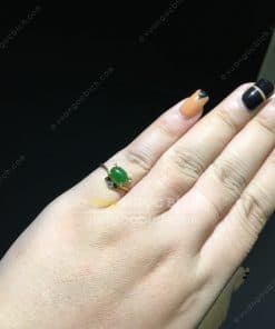 Nhẫn Con Mèo Ngọc Bích Nephrite Jade (NN066) 12 Nhẫn Con Mèo Ngọc Bích Nephrite Jade (NN066) 6