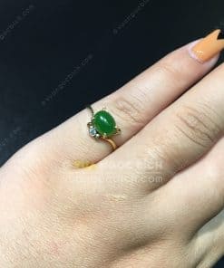 Nhẫn Con Mèo Ngọc Bích Nephrite Jade (NN066) 10 Nhẫn Con Mèo Ngọc Bích Nephrite Jade (NN066) 4
