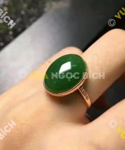 Nhẫn Ngọc Bích Nephrite Jade (NN079) 8 Nhẫn Ngọc Bích Nephrite Jade (NN079) 3