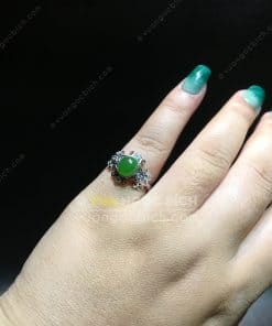 Nhẫn Ngọc Bích Nephrite Jade (NN075) 18 Nhẫn Ngọc Bích Nephrite Jade (NN075) 9