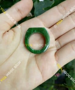 Nhẫn Yên Ngựa Ngọc Bích Nephrite Jade (NN031) 10 Nhẫn Yên Ngựa Ngọc Bích Nephrite Jade (NN031) 4
