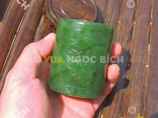 Ống Đựng Bút Ngọc Bích Nephrite Jade (VPPT002) 3
