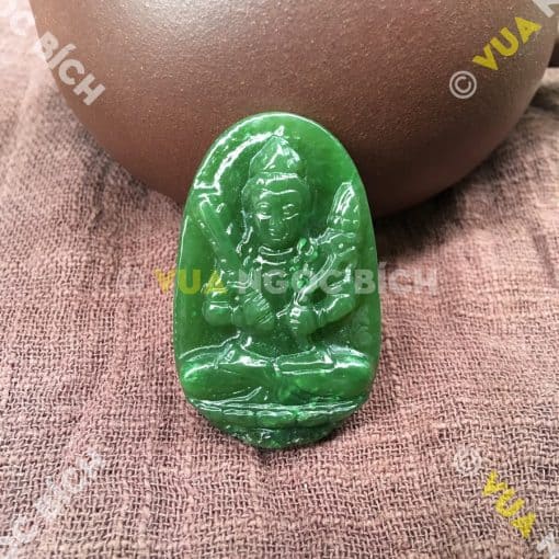 Phật Bản Mệnh Bồ Tát Hư Không Tạng Ngọc Bích Nephrite Jade (MD092) 3