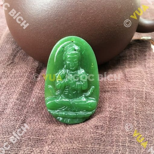 Phật Bản Mệnh Phổ Minh Đại Nhật Như Lai Ngọc Bích Nephrite Jade (MD095) 3